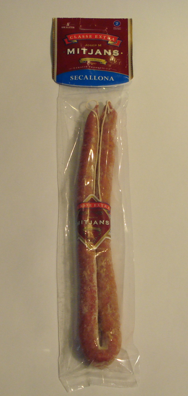 Saucisson "Secallona" ("fuet" fin) (125 g) - Mitjans